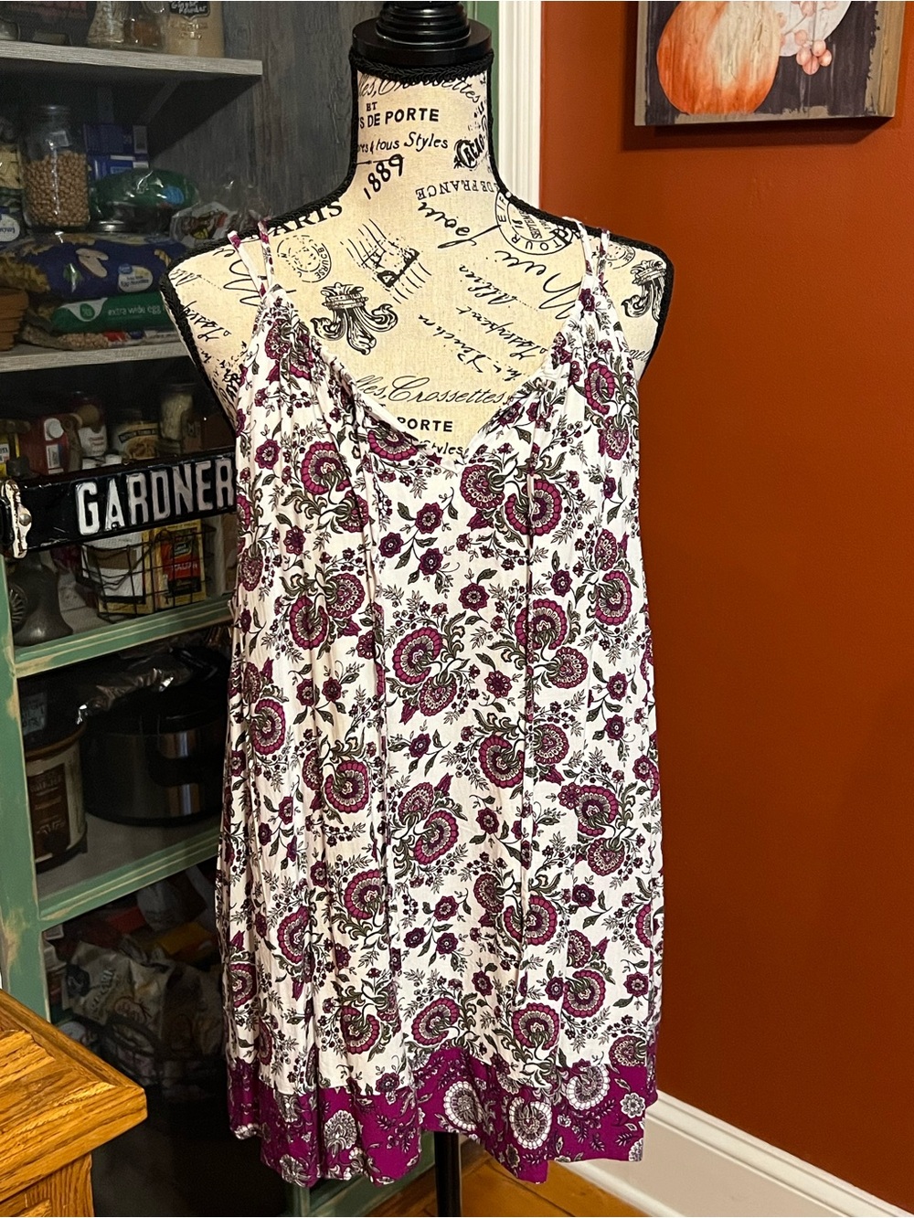 Lane Bryant Floral Lined Flowy Sleeveless Top 🍂